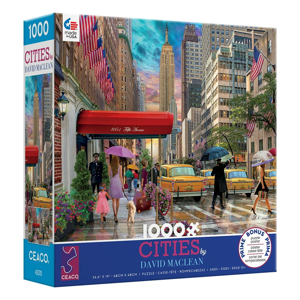 Ceaco David Maclean Cities New York City 1000 Piece Jigsaw