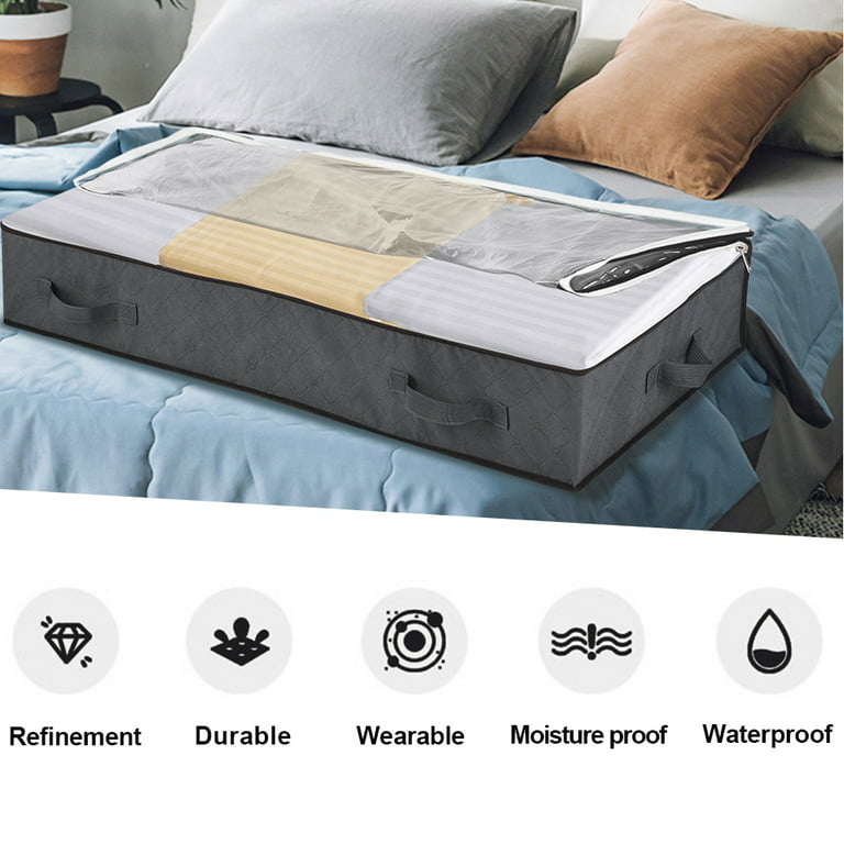 Folding Bag Clothes Blanket Bedding Storage Organizer Under Bed