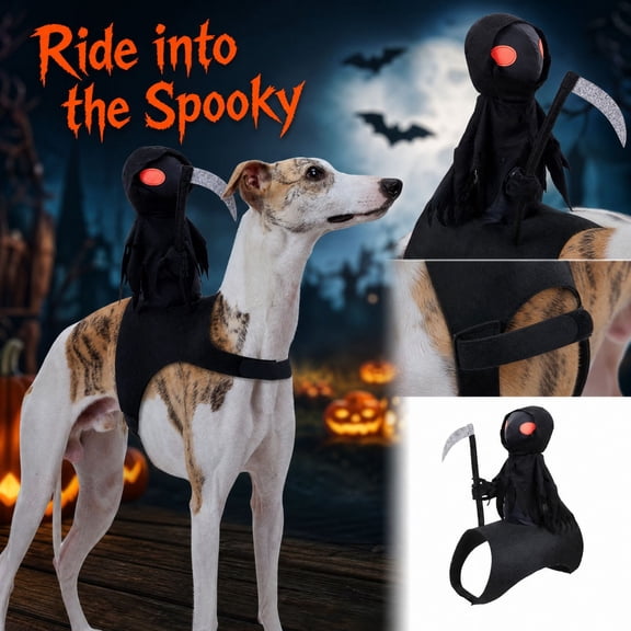 Dark Knight Dog Costume, Adjustable Doll Costume for Halloween Dog,Pet Incarnate Knight Zero Clothes for Small Medium Cats and Dogs