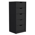 thumbnail image 3 of CoSoTower 5 Drawers Tall Dresser, Pull Out System -Black, 3 of 6
