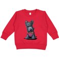 thumbnail image 2 of Inktastic Scottie Dog in Plaid Toddler Sweatshirt, 2 of 4