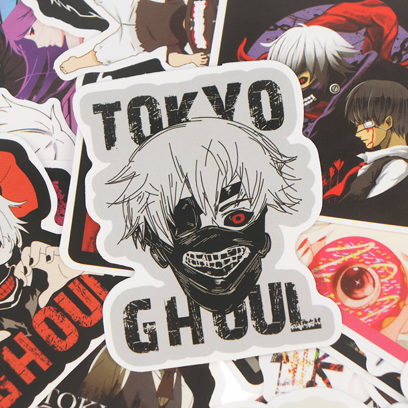 50x Tokyo Ghoul Anime Stickers Waterproof Not Repeating Skateboard Stickers Tx 