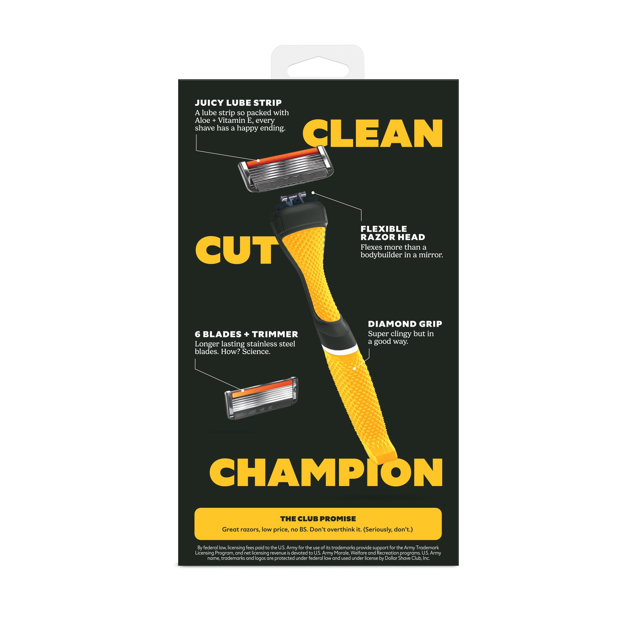 Dollar Shave Club Military Army 6-Blade Razor Starter Set
