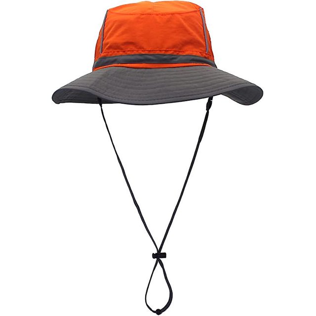 Sombrero de pescador de dos tonos Sombrero reflectante para el sol Sombrero de viaje de verano para hombres y mujeres