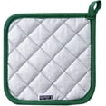 thumbnail image 3 of FFIY 100% Coton Cuisine Base Porte-Pot Éponge Résistant à la Chaleur Porte-Côte pour la Cuisson et la Cuisson Set de 5 Gris Vert Foncé Porte-Pot Vert Foncé, 3 of 8