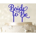thumbnail image 1 of Bride To Be Wedding Cake Topper Custom Blue Cake Topper Wedding Cake Decoration Available 6-7 Inches Wide, 1 of 1