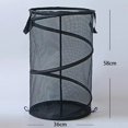 thumbnail image 3 of Cesta grande de tela Oxford plegable para ropa sucia, cómoda cesta de almacenamiento de ropa portátil, transpirable y de malla para colocar en el suelo, 3 of 3