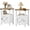 A-White2, variant on EVOKEDEN Farmhouse Nightstands Set of 2, Rustic Vintage Side End Table w/ Storage & Barn Door for Bedroom Living Room, White
