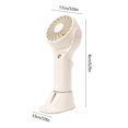 thumbnail image 3 of Ventilador de nebulización portátil, recargable por USB, acondicionador de refrigeración, flujo de aire de 3 velocidades, adecuado para viajes, hogar, oficina y dormitorio FAN0533,, 3 of 5
