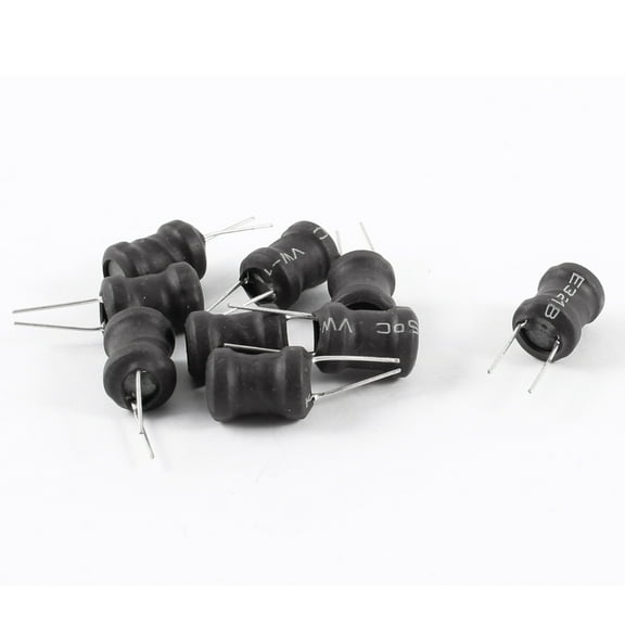 10 Pcs 1mH 9mm x 12mm UL-polyolefin Metal Axial Leaded Power Plug-in Inducers
