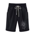 thumbnail image 1 of Pantalones Cortos de Verano para las Mujeres de Cintura Alta Estampado Elástico Cordón de Cintura, Casual Bolsillos Pantalones de Pijama, 1 of 5
