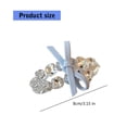 thumbnail image 3 of 2pcs Sparkling Rhinestone Alloy Hairpin Elegant Barrettes For Women Girls, 3 of 9