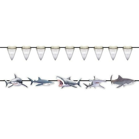 12 ft. Shark Streamer Set with Ribbon - 14 Piece