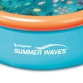 thumbnail image 3 of Summer Waves Small Kiddie 8' Inflatable Kids Swimming Pool with 3D Floor Pattern, 3 of 4