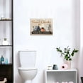 thumbnail image 3 of Bathroom Decor Wall Art Funny Bathroom Toilet Signs Hummingbirds Pictures Canvas Painting Print Wall Decor Modern Home Artwork for Bathroom Bedroom Living Room 16"x12", 3 of 6