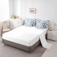 thumbnail image 5 of Feelyou Cartoon Sea Shark Bedding Comforter Set 7pcs, Marine Animal Queen Bedding Sets, 5 of 8