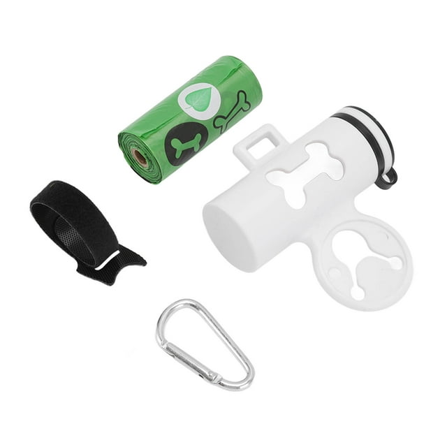 Soporte para bolsas para excrementos de perros, Dispensador de bolsas para excrementos de perros Dispensador de bolsas para excrementos de perros Dispensador de soporte para bolsas de excrementos para perros Durabilidad mejorada Jadeshay A