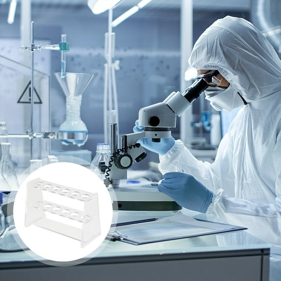 Test Tube Rack 12- hole Test Tube Holder Colorimeter Tube Rack for Scientific Experiments Party