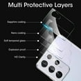 thumbnail image 5 of Dteck [3 Pack] for Samsung Galaxy S21 Ultra 6.8-inch Camera Lens Protector Anti-fingerprint Anti-Scratch Tempered Glass 5G Phone Protective (Transparent), 5 of 7