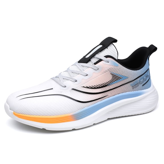 Men's Gradient Color Lightweight Running Shoes, Breathable Mesh Athletic Sneakers