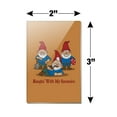 thumbnail image 3 of Hanging With My Gnomies Gnomes Rectangle Acrylic Fridge Refrigerator Magnet, 3 of 4