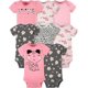 thumbnail image 1 of Gerber 8-pack Short Sleeve Bodysuits Conjunto de camisetas para bebés y niños pequeños bebés niñas, 1 of 5