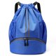 thumbnail image 3 of Baloncesto Con Cordón Mochila Impermeable Separación Ropa Seca Y Húmeda (oscuro) Azul, 3 of 6