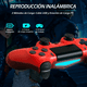 thumbnail image 3 of Controlador inalámbrico para P4, joystick de juego remoto compatible con P-4/P-4 Slim/P-4 Pro/Windows PC, rojo, 3 of 6