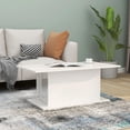 thumbnail image 1 of vidaXL Coffee Table High Gloss White 102x55.5x40 cm Engineered Wood, 1 of 4