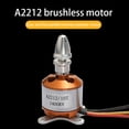 thumbnail image 4 of Eigraketly Motor sin escobillas A2212 1000KV, componente modificado eficiente, motores de avión RC, modificación de componentes de modelo de Herramientas manuales, 4 of 6