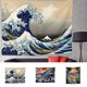 thumbnail image 3 of Billuyoard Tapiz grande de mar y océano para colgar en la pared, mantas Hippie, estera, decoración artística para el hogar Decoración del hogar No.03, 3 of 6