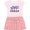 Pink With Stripes, variant on Inktastic Colorado Columbine Flowers Girls Toddler Dress