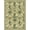 Green Beige Ivory, Pattern 4, variant on Design&I 5'x7' Washable Area Rug Flatweave & Daily Traffic Ready Plant Vintage Abstract Botanical Boho Scroll Motif Southwestern for Guest Room, Lounge, Apartment