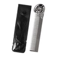 thumbnail image 1 of Peine de barba para hombres Macarena Plantilla a la barba de bolsillo Plata, 1 of 8