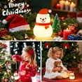 thumbnail image 2 of YZEGDCH Soft Christmas Snowman Night Light with RGB Modes Dimmable Nursery Nightlight Hangable Cute Christmas Lamp Touch Bedside Lamp for Bedroom Dorm Decor - Best Gifts for Kids, 2 of 10
