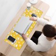 thumbnail image 3 of Long Mouse Pads for Desk,Yellow Dog Paw Footprint Desk Mats on Top Of Desks, Desk Mouse Pad Extra Large with 3mm Non-Slip Base and Stitched Edge for Gaming,Office,Work,Home 31.5"x11.8", 3 of 6