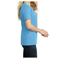 thumbnail image 3 of Ladies Core Cotton Tee Aquatic Blue 2XL, 3 of 6