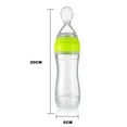 thumbnail image 6 of FNNMNNR Baby Food Feeder Silicone Squeeze Rice Cereal Bottles with Dispensing Spoon for Newborn Toddler Food Supplement, 3oz/90ml, 6 of 7