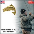 thumbnail image 3 of Rainbow Trout Leaping, Gold Plated. Fish, Fishing, Hat, Lapel, Pin, Brooch, Creative Pewter Designs, Handmade in USA, Over 200 Fish Designs Available., 3 of 5