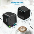 thumbnail image 3 of LENRUE 807S Gaming PC Computer Speaker with Colorful Led Light , 10W Loud HD Stereo Sound, 2.0 USB Powered 3.5mm Aux Input, 3 of 7