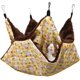 thumbnail image 1 of Hamaca para animales pequeños brillar cama colgante de 2 capas amarillo 20*20 cm, 1 of 5