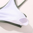 thumbnail image 6 of 8-12T Little Girl's 3 Pieces Bikini Kids Wrap Criss Cross Swimsuit Print Swimwear with Cover Up Beach Skirt, 6 of 9