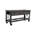 thumbnail image 2 of 72 In x 24 In. 3 Drawer Rolling Industrial Workbench with Wood Top Aged Espresso, 2 of 13