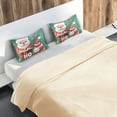 thumbnail image 5 of Yayeee Pillowcase Standard Size Set of 2 Satin Wrinkle Resistant Pillow Case, Cute Christmas Pattern, 5 of 8