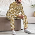 thumbnail image 7 of Kdxio Gold Drops Men’s Pajama Set Pajamas For Men 2 Piece PJ Set with Men Pajama Pants and Long Sleeve T-Shirt Lounge Set-, 7 of 7