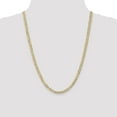 thumbnail image 5 of Auriga Fine Jewelry 10K Yellow Gold 4.5 mm Open Concave Curb Chain Necklace for Men 24", 5 of 6