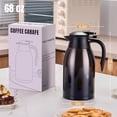 thumbnail image 4 of Ratrabas Thermal Coffee Carafe with Stainless Steel Liner, Coffee Carafes for Keeping Hot, Double Walled Vacuum Insulated Coffee Urn for Coffee & Tea, Home & Office (68OZ - Black), 4 of 9