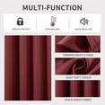 thumbnail image 4 of Cortinas Joydeco Burdeos 132x137 cm Paneles Térmicos Aislantes (2 Unidades), 4 of 6