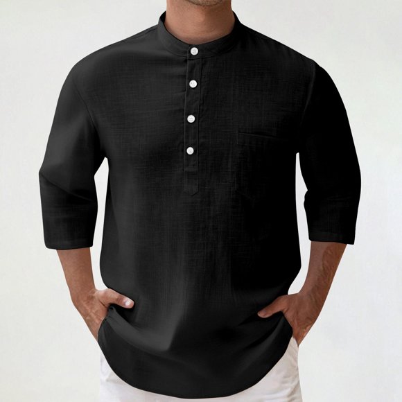 Chemises Longues pour Hommes Petites Chemises à Manches Longues pour Hommes T-Shirts à Col pour Hommes Haut d'Entraînement à Manches Courtes Pack de Hauts à Manches Longues pour Hommes Chemise Longue pour Hommes T-Shirt Ajusté avec Poche Chemises de Compression pour Hommes