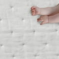 thumbnail image 3 of Levtex Baby - Cloud Muslin Crib Bed Set - Baby Nursery Set - White and White Stars - White Textured Muslin - 5 Piece Set Includes Quilt, Fitted Sheet, Two Swaddles & Bear Lovey, 3 of 6
